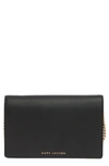 Marc Jacobs Party Wallet On Chain In Black