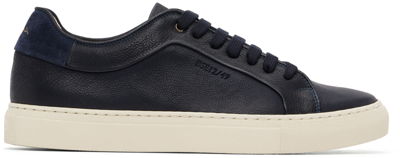 Paul Smith Basso Suede-trimmed Eco Leather Trainers In Blues