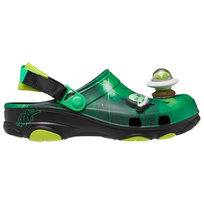 Crocs Mens  Ron English Whin All-terrain Clog In Black/neon Green