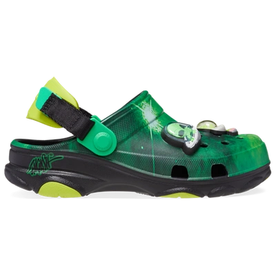 Crocs Kids' Boys  Ron English Whin All-terrain Clog In Black/neon Green