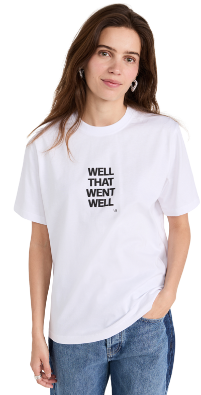 Victoria Beckham Slogan-print T-shirt In White