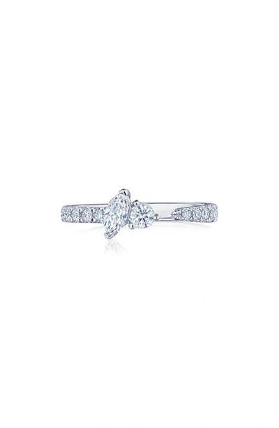 Kwiat Duet Diamond Open Ring In White Gold