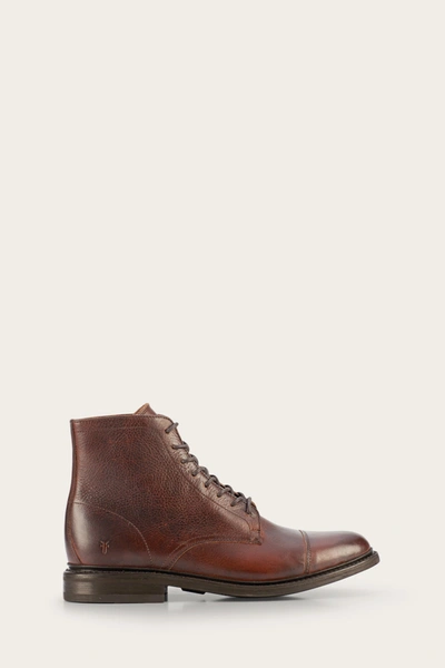 The Frye Company Seth Cap Toe Lace Up In Brown