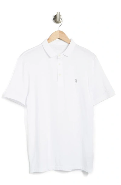 Allsaints Vidal Polo Shirt In Optic White