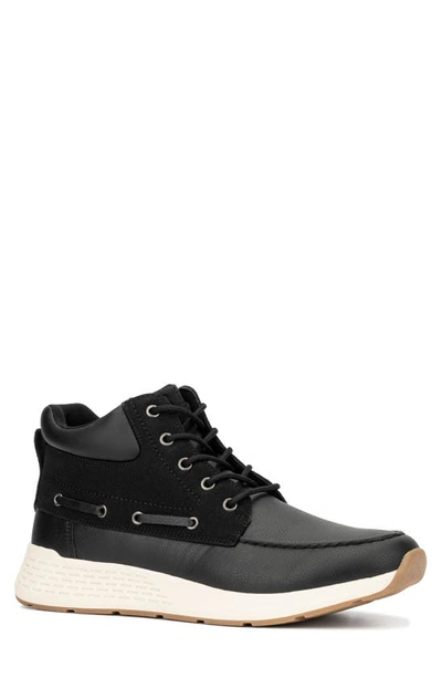 Reserve Footwear Elton Mid Sneaker In Black