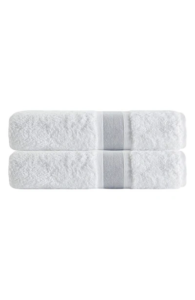 Enchante Home Unique Turkish Cotton 2-piece Bath Towel Set In Silver