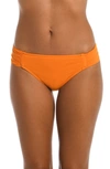 La Blanca Island Goddess Hipster Bikini Bottoms In Tangerine