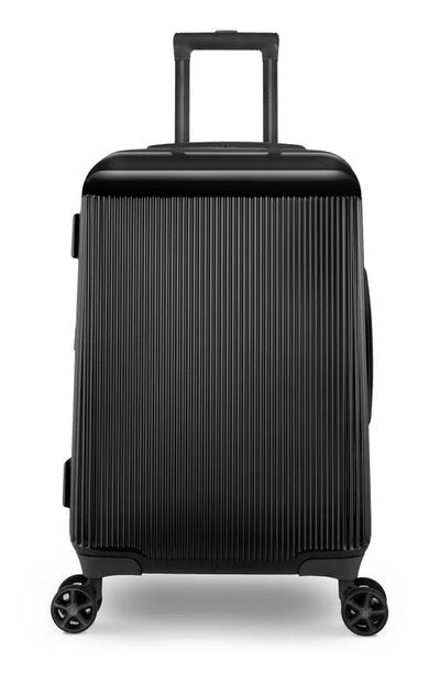 Vacay Glisten Vibrant 20-inch Spinner Carry-on In Black