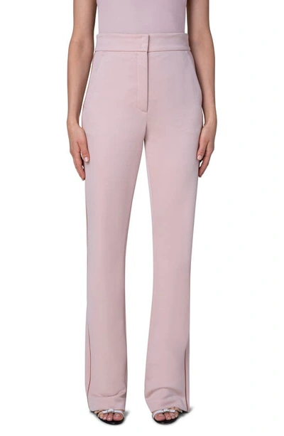 Akris Christoph Contrast Piped Trousers In 036 Lily-terra