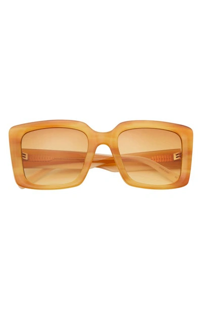 Ted Baker 53mm Gradient Square Sunglasses In Yellow