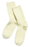 High Heel Jungle Cashmere Blend Crew Socks In Creme