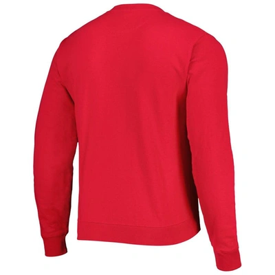 League Collegiate Wear Red Nebraska Huskers 1965 Arch Essential Fleece Pullover Sweatshirt