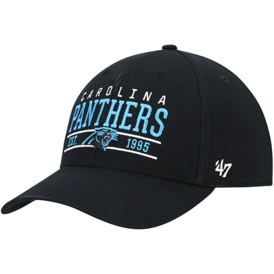 47 ' Black Carolina Panthers Centerline Mvp Adjustable Hat