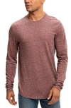 Threads 4 Thought Marled Triblend Long Sleeve Shirt In Prawn