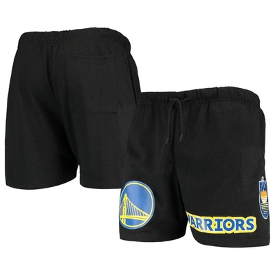 Pro Standard Black Golden State Warriors Mesh Capsule Shorts