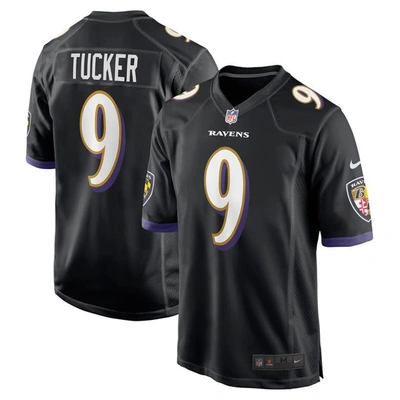 Nike Justin Tucker Black Baltimore Ravens Player Game Jersey