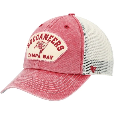 47 ' Red/white Tampa Bay Buccaneers Denali Trucker Clean Up Snapback Hat