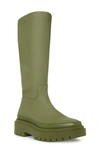 Steve Madden Macall Platform Mid Calf Boot In Olive