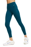 Nike Women's Go Firm-support High-waisted 7/8 Leggings With Pockets In Blue