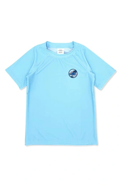 Feather 4 Arrow Kids' Paradise Short Sleeve Rashguard In Blue