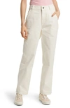 Dickies Stonewashed Duck Utility Pants In White