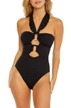 Soluna Buckle Up One-piece Swimsuit In Black