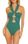 Soluna Buckle Up One-piece Swimsuit In Ivy
