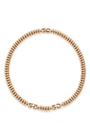 Jenny Bird Le Tome Sofia Disc Choker Necklace In High Polish Gold
