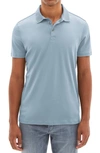 Robert Barakett Georgia Pima Cotton Polo In Smoke Blue