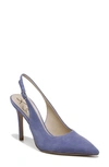 Sam Edelman Hazel Slingback Pointed Toe Pump In Violet Suede