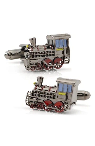 Cufflinks, Inc 3d Steam Engine Cuff Links In Black