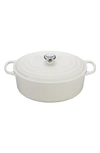 Le Creuset Signature 9 1/2 Quart Oval Enamel Cast Iron French/dutch Oven In White
