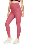 Nike Maternity Performance Leggings In Rose/ White