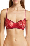 Natori Imperial Unlined Balconette Underwire Bra (38b) In Strawberry/cabernet