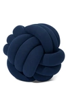 Bearaby Hugget Large Knot Organic Cotton Pillow In Midnight Blue