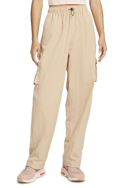 Nike Women's  Sportswear Essential High-rise Woven Cargo Pants In Brown