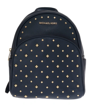 Michael Kors Blue Abbey Leather Backpack Women's Bag