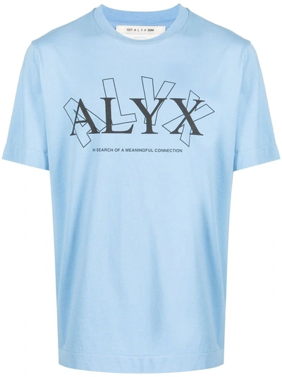 Alyx Logo-print Short-sleeved T-shirt In Blue