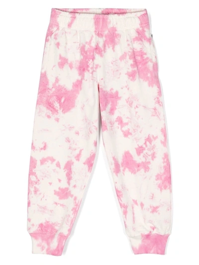 Molo Kids' Tie-dye Track Pants In Pink
