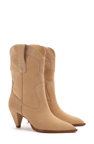 Larroude Thelma Western Boot In Sand