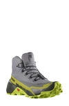 Salomon Cross Hike 2 Mid Gtx Shoe In Quiet Shade/ Lime/golden Lime