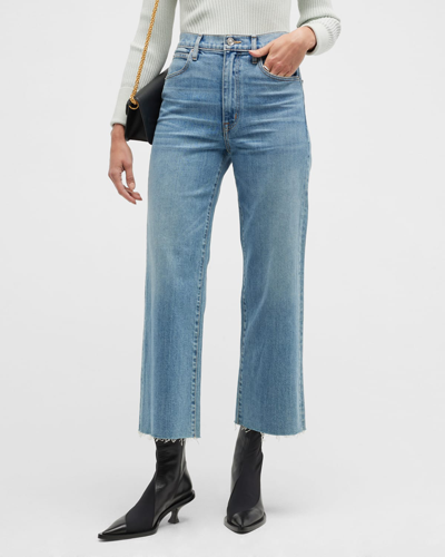 Slvrlake Grace Double Yoke High Waist Wide Leg Jeans In Fool For Love
