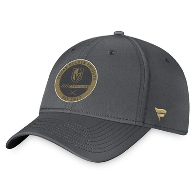 Fanatics Branded Gray Vegas Golden Knights 2022 Authentic Pro Training Camp Flex Hat