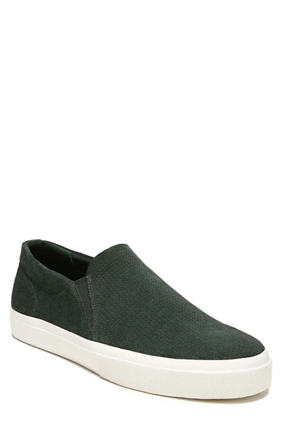 Vince Fletcher Suede Slip-on Sneaker In Green