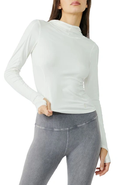 Free People Fp Movement Misty Morning Layer Hoodie In Ivory
