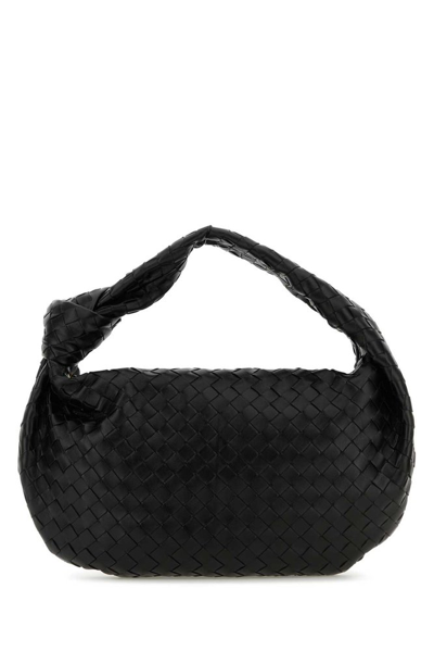 Bottega Veneta Jodie Medium Intrecciato Shoulder Bag In Black