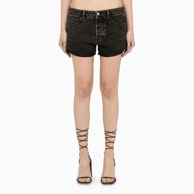 Miu Miu Black Denim Shorts