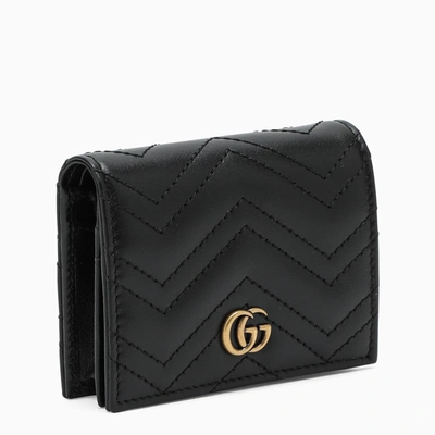Gucci Gg Marmont Black Small Credit Card Holder