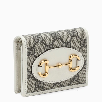 Gucci Ebony/white  Horsebit 1955 Card Holder