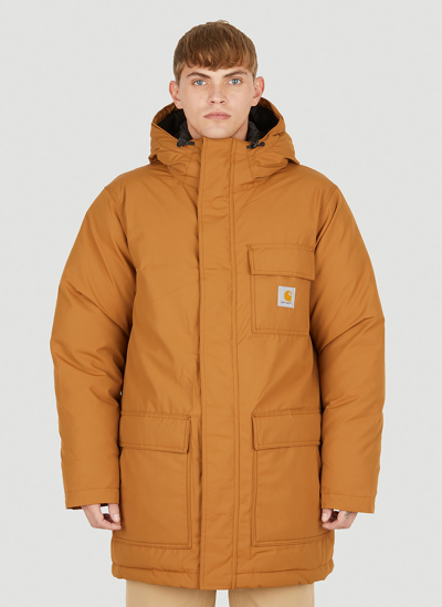 Carhartt Siberian Cold Parka Jacket In Orange